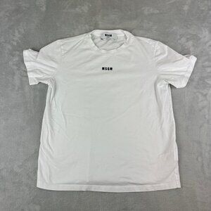 MSGM White T shirt Women’s Size Medium